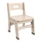 Flash Furniture Bright Beginnings  Commercial Grade Wooden Classroom Chairs, 10" Seat Height with Non-Slip Foot Caps and Built-In Carrying Handle, Natural, PK2 MK-KE24435-GG - alternate 1